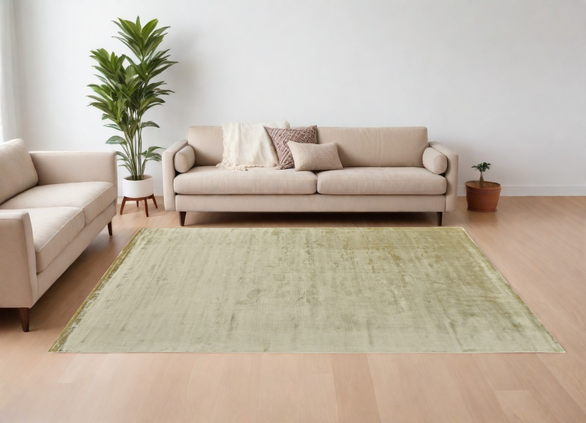 565564 6 x 9 ft. Hand Woven Rectangle Area Rug, Tan