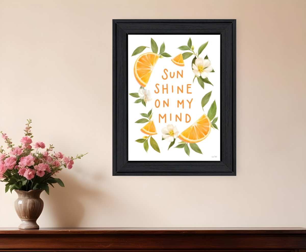 529846 Sun Shine on My Mind Black Framed Print Wall Art