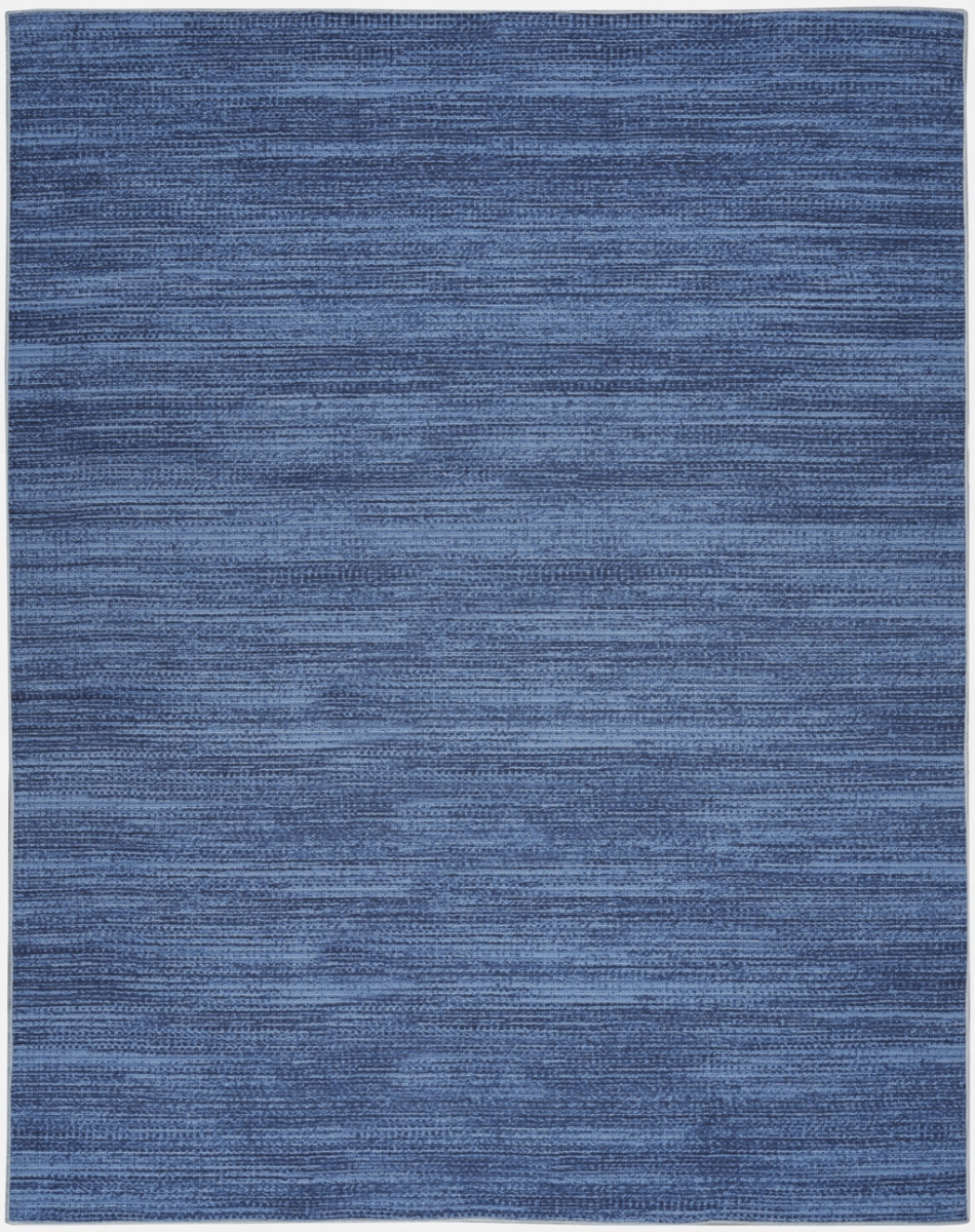 533169 6 x 9 ft. Abstract Power Loom Washable Non Skid Rectangle Area Rug, Blue