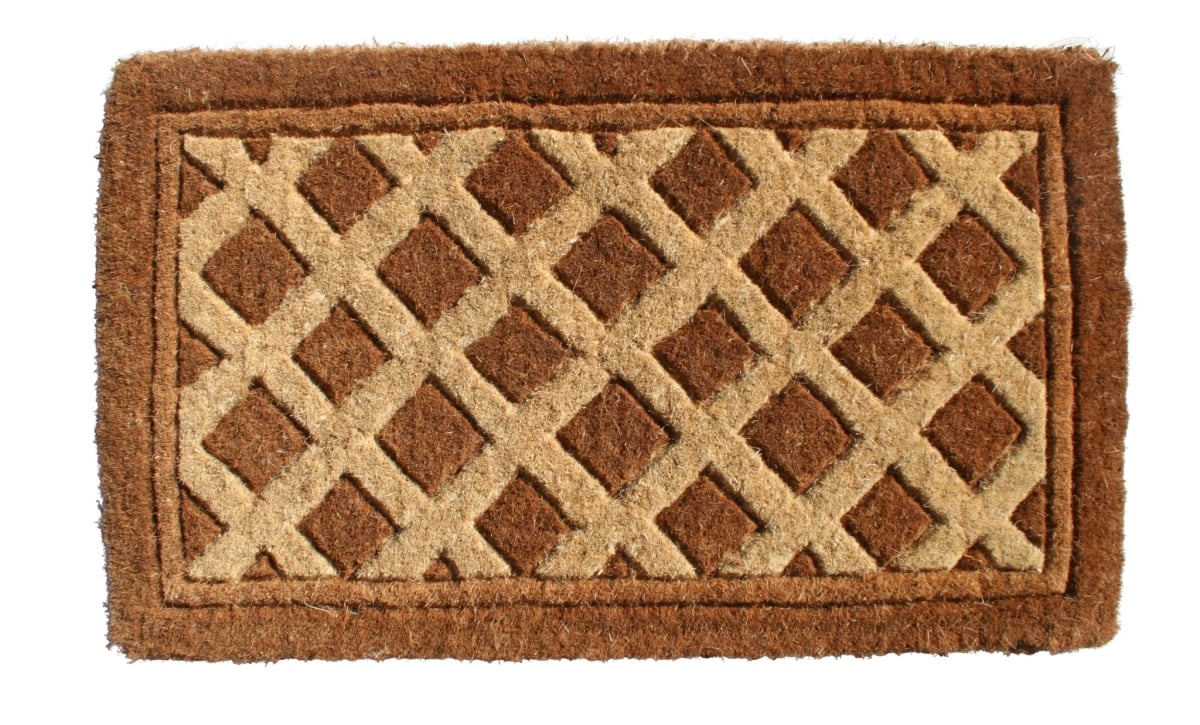 573945 Rectangle 18 x 30 in. Brown Coir Outdoor Door Mat