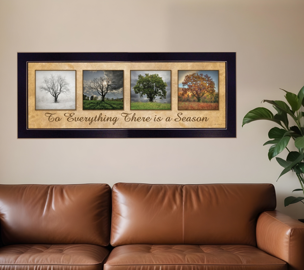 415409 There is a Season Black Framed Print Wall Art