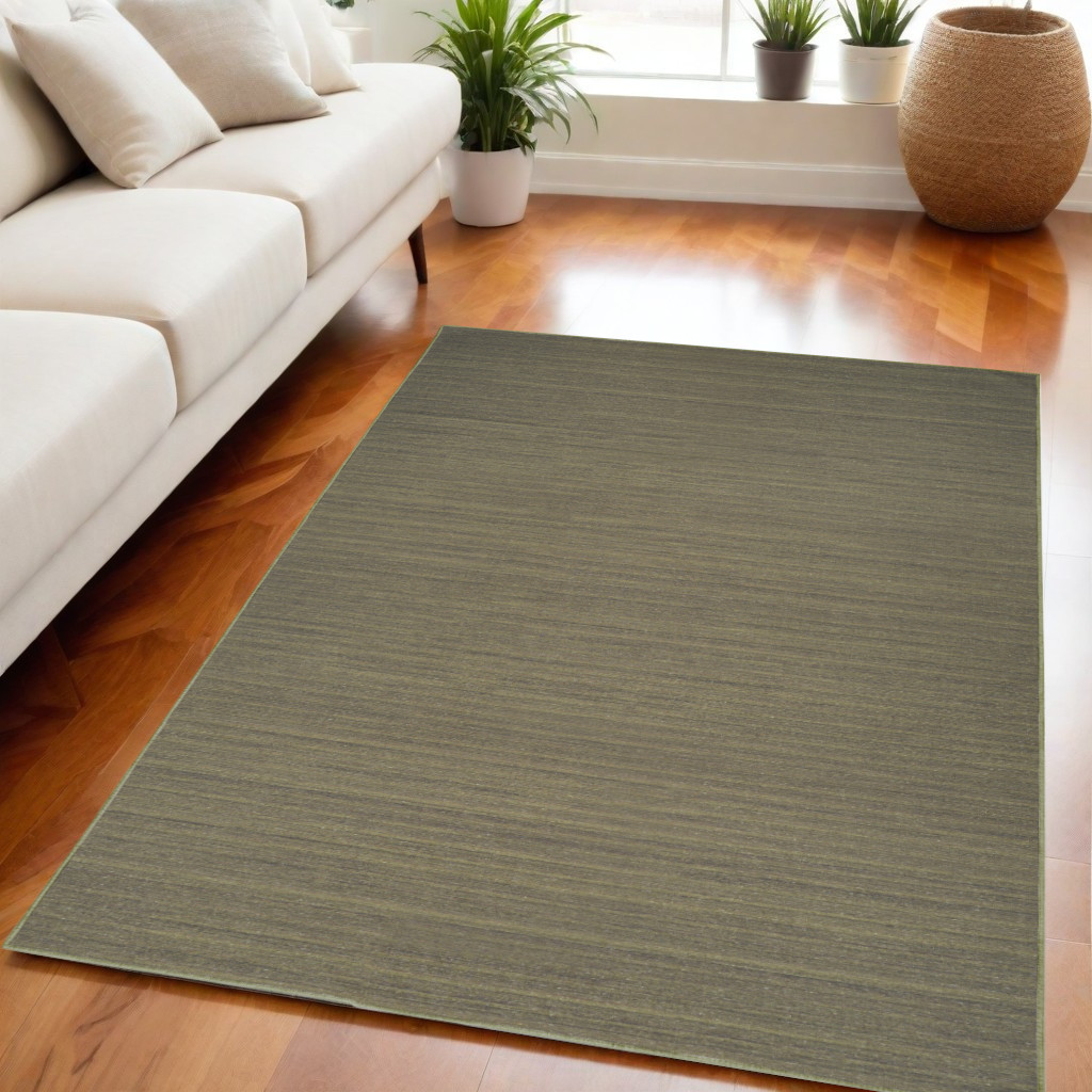 552563 5 x 7 ft. Abstract Washable Rectangle Area Rug, Green