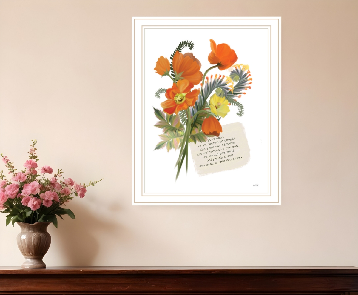 529895 See You Grow White Framed Print Wall Art