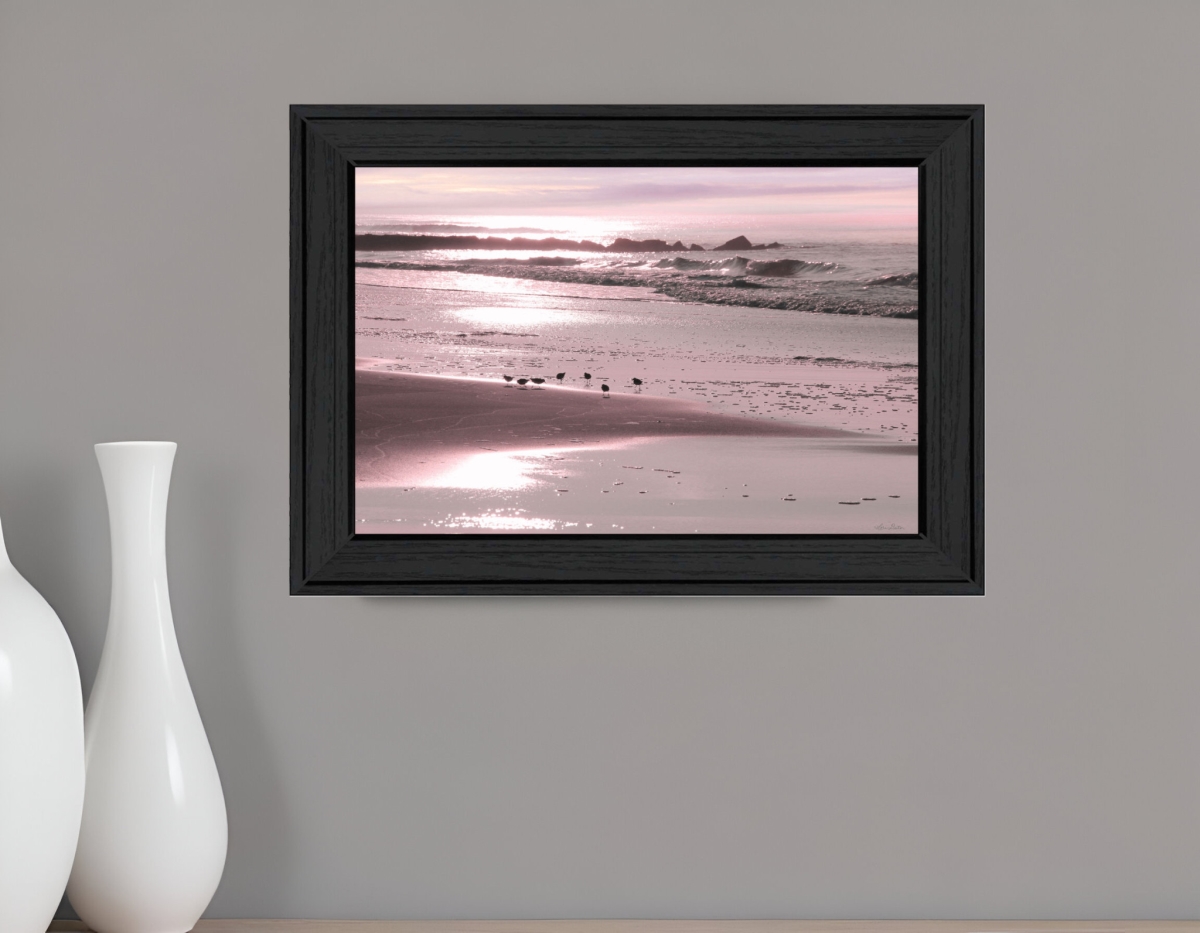 Picture of HomeRoots 530166 Breakfast on The Beach Black Framed Print Wall Art