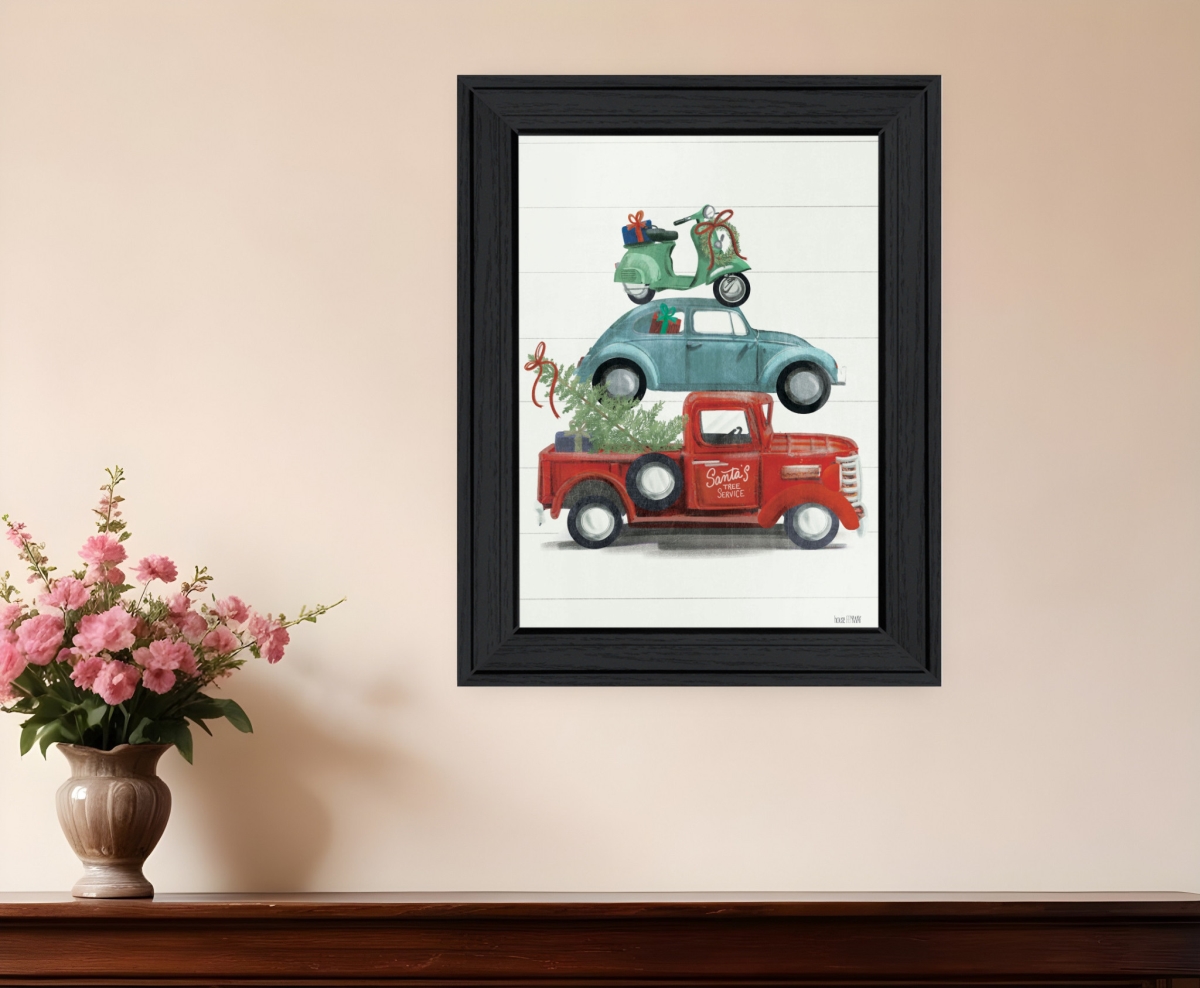 529814 Modern Holiday Travels Black Framed Print Wall Art