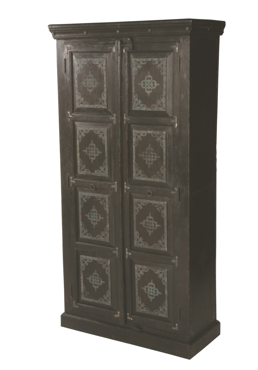489034 72 in. Dark Brown Solid Wood Pantry Or Storage Closet