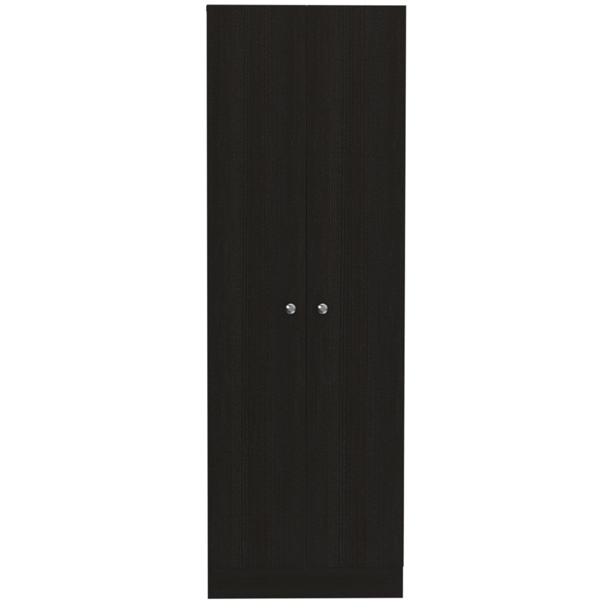 477671 71 in. Black Wood Pantry Or Storage Closet