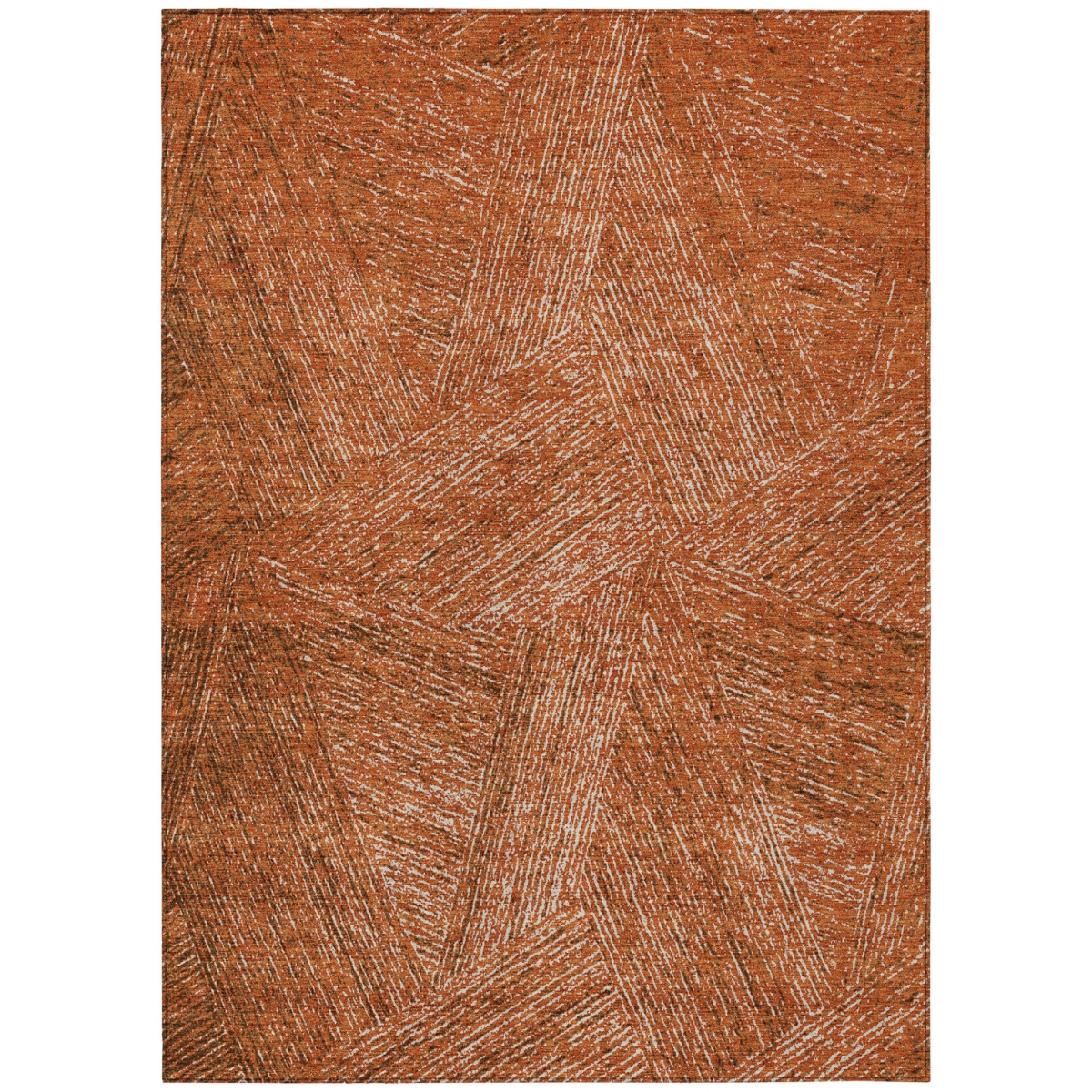 597003 10 x 14 ft. Copper, Brown & Beige Abstract Washable Indoor & Outdoor Rectangle Area Rug