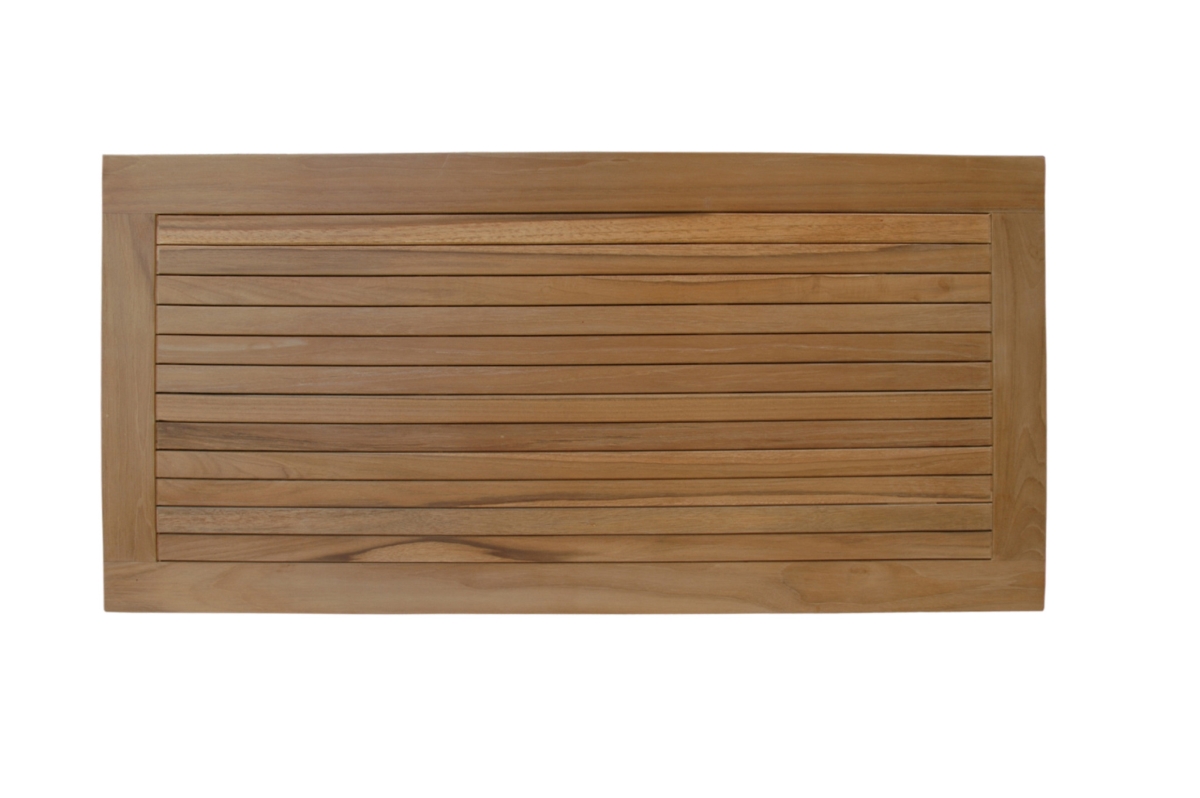 Picture of HomeRoots 554941 Natural Teak 39 in. Shower Mat