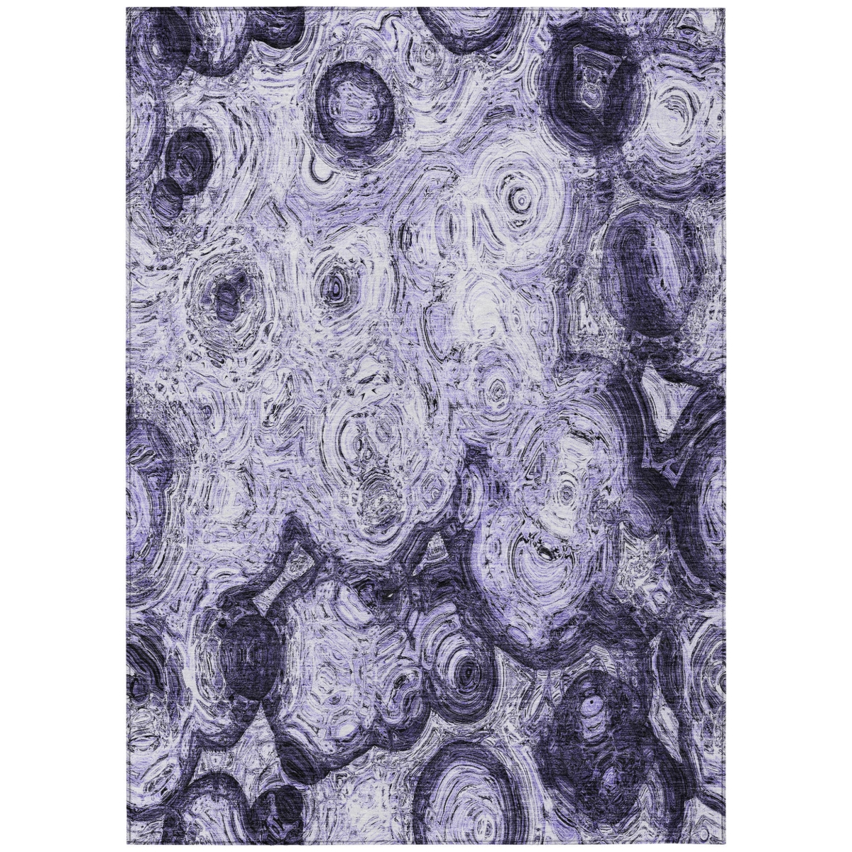 577166 8 x 10 ft. Purple & Lavender Abstract Washable Indoor & Outdoor Rectangle Area Rug