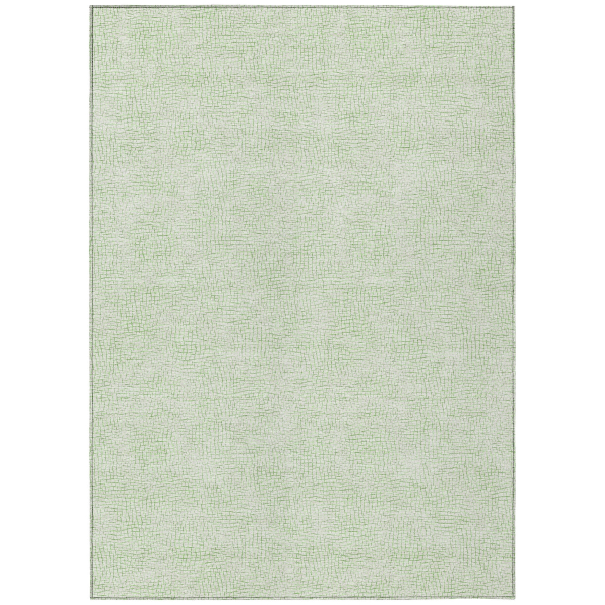 602428 8 x 10 ft. Mint Green & Ivory Geometric Washable Indoor & Outdoor Rectangle Area Rug