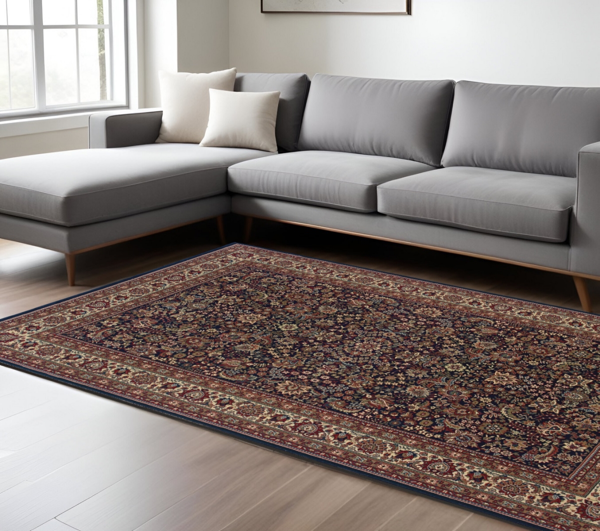574295 10 x 13 ft. Blue & Red Oriental Rectangle Area Rug