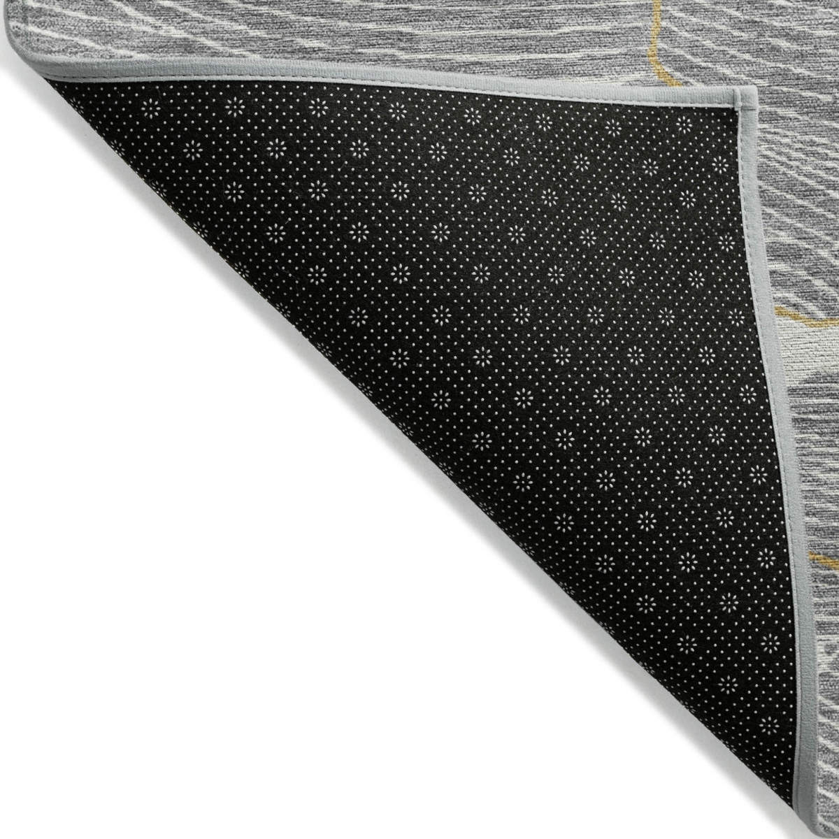 601067 10 x 14 ft. Gray, Brown & Ivory Abstract Washable Indoor & Outdoor Rectangle Area Rug