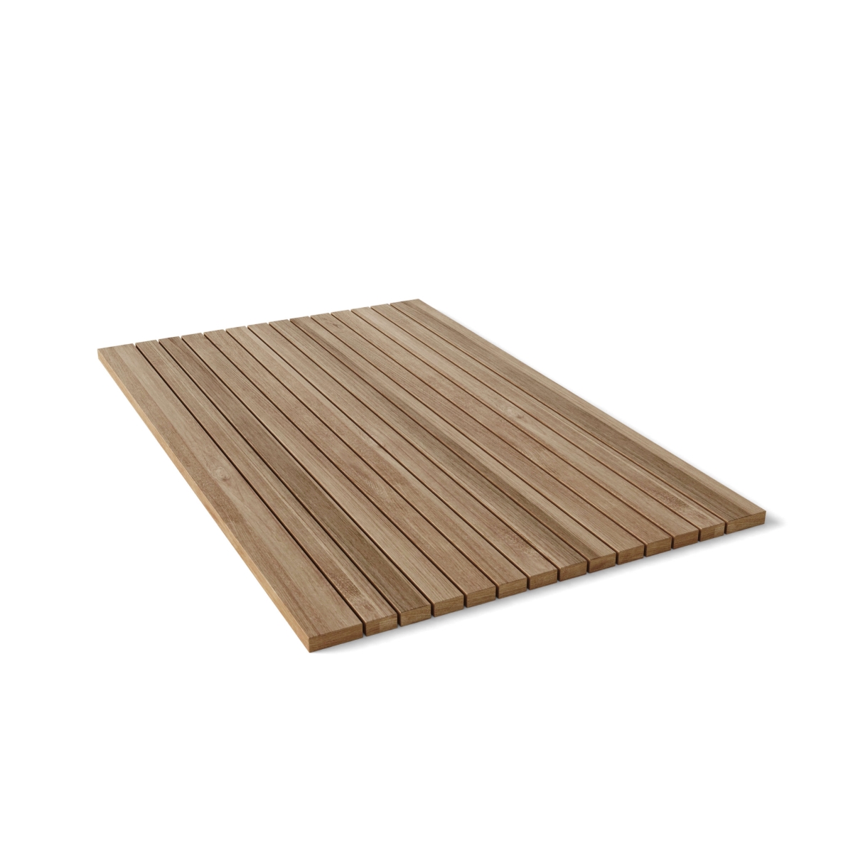 Picture of HomeRoots 554937 Natural Teak 20 in. Square Shower Mat