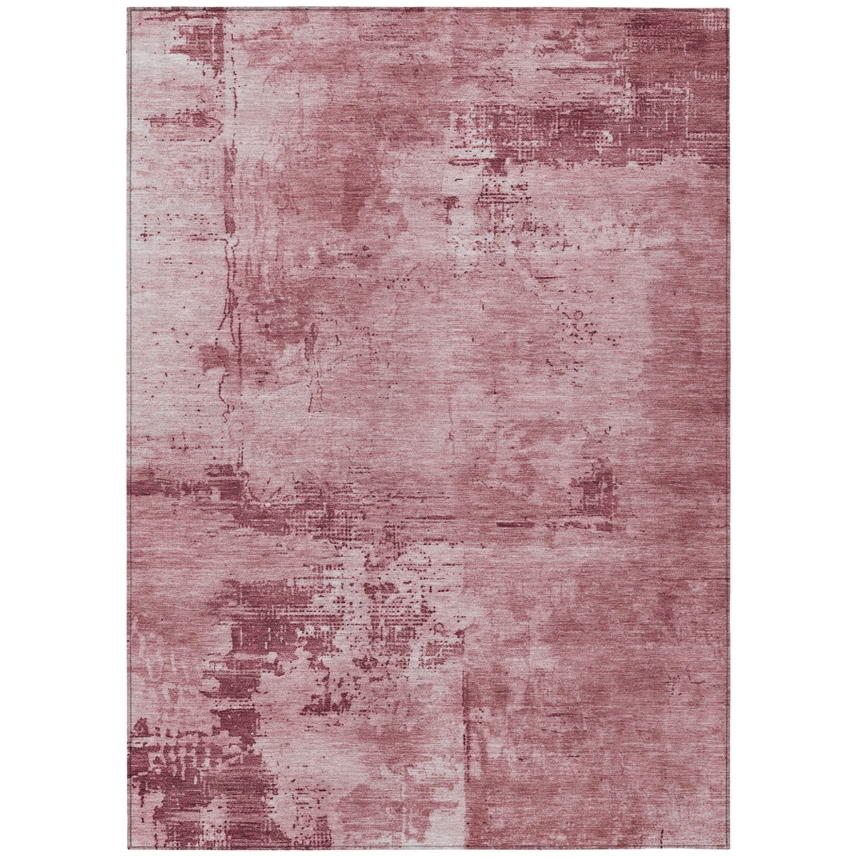 602694 10 x 14 ft. Blush & Ivory Abstract Washable Indoor & Outdoor Rectangle Area Rug