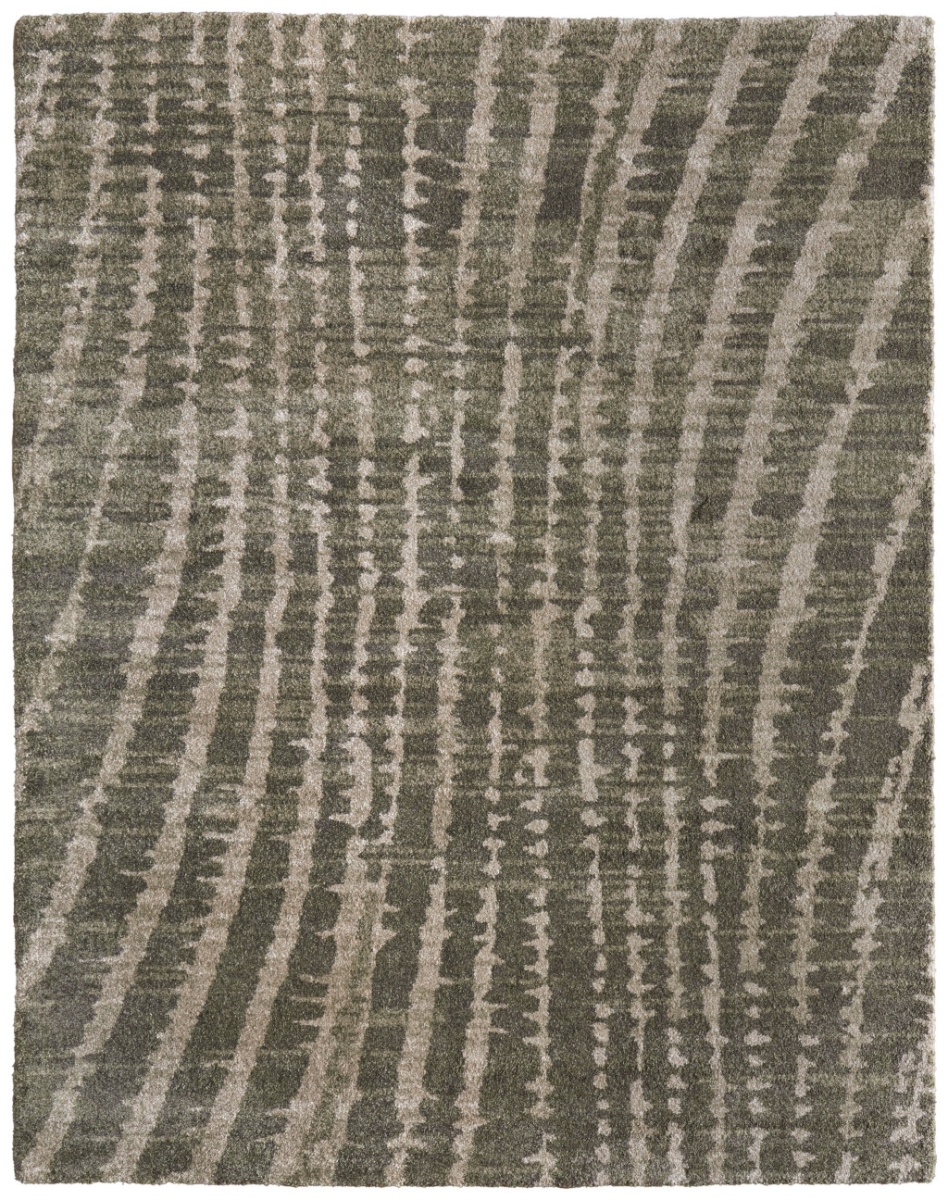 617097 7 x 10 ft. Green & Tan Abstract Rectangle Area Rug