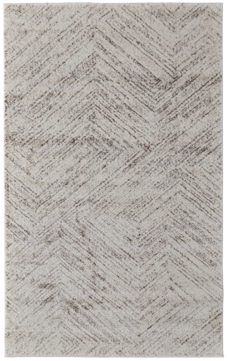 567801 12 x 15 ft. Ivory & Brown Geometric Rectangle Area Rug