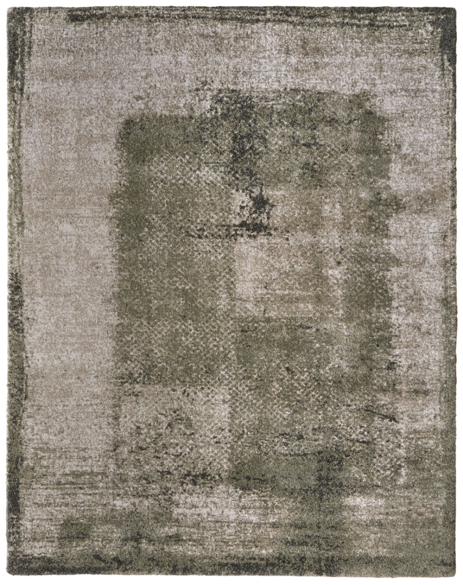 616991 12 x 15 ft. Green & Tan Abstract Distressed Rectangle Area Rug