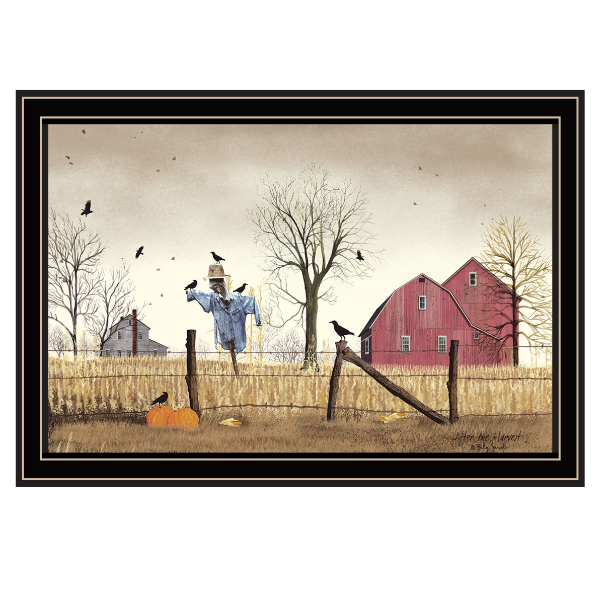 572037 After the Harvest Black Framed Wall Art