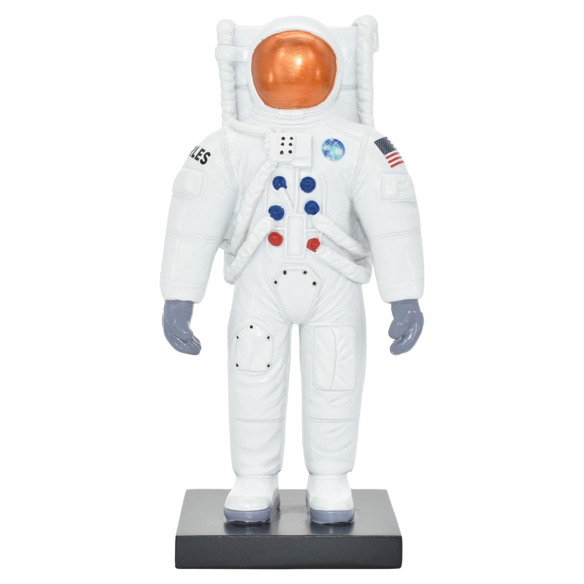 Astronaut Tabletop Sculpture - White - 6 in. - Durable Resin - Modern Design