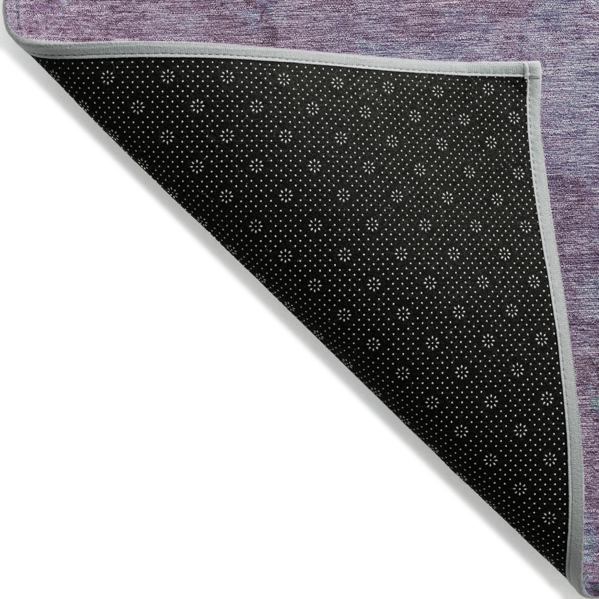 618449 5 x 8 ft. Lavender & Teal Blue Abstract Washable Indoor & Outdoor Rectangle Area Rug