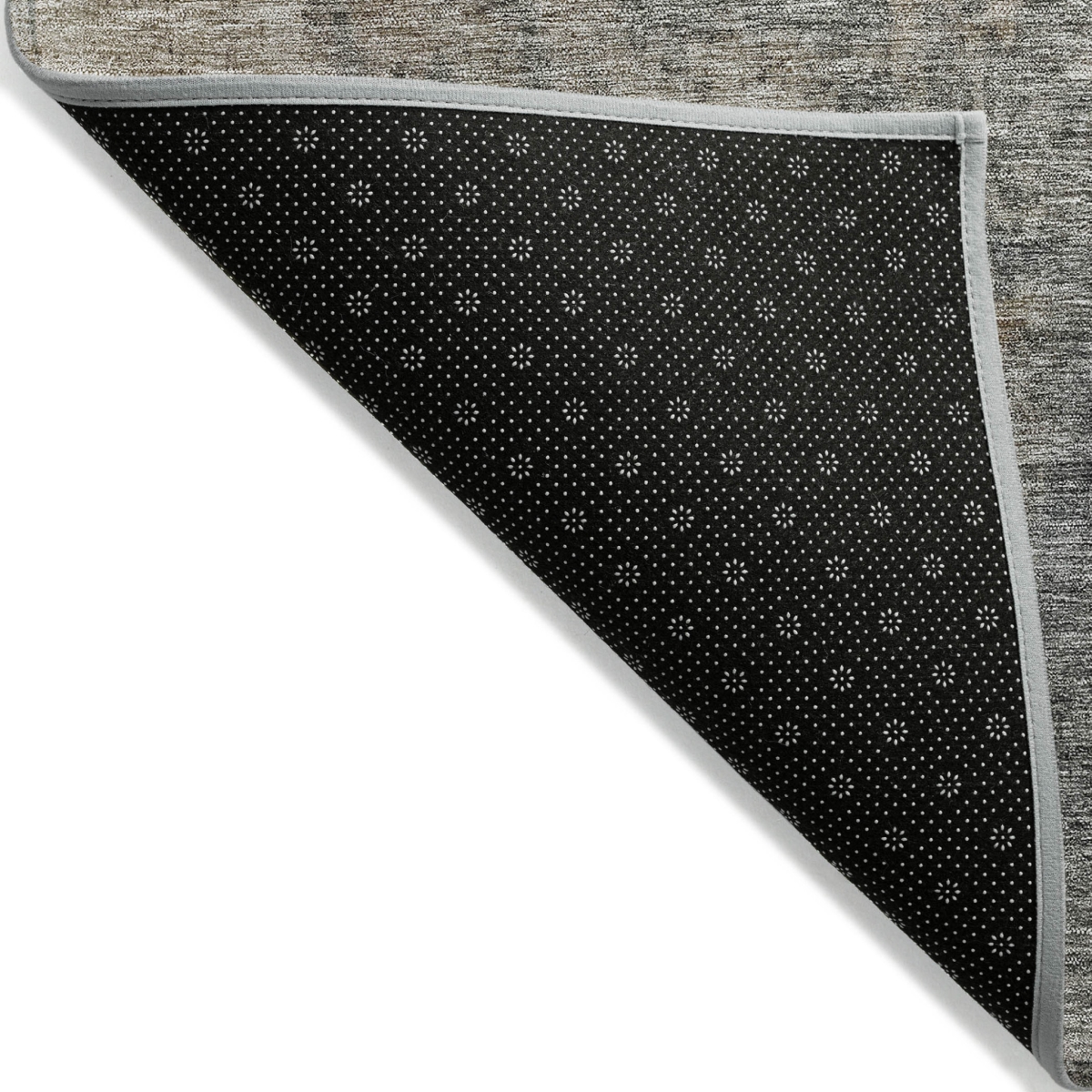 606086 3 x 5 ft. Coffee, Black & Beige Abstract Washable Indoor & Outdoor Rectangle Area Rug