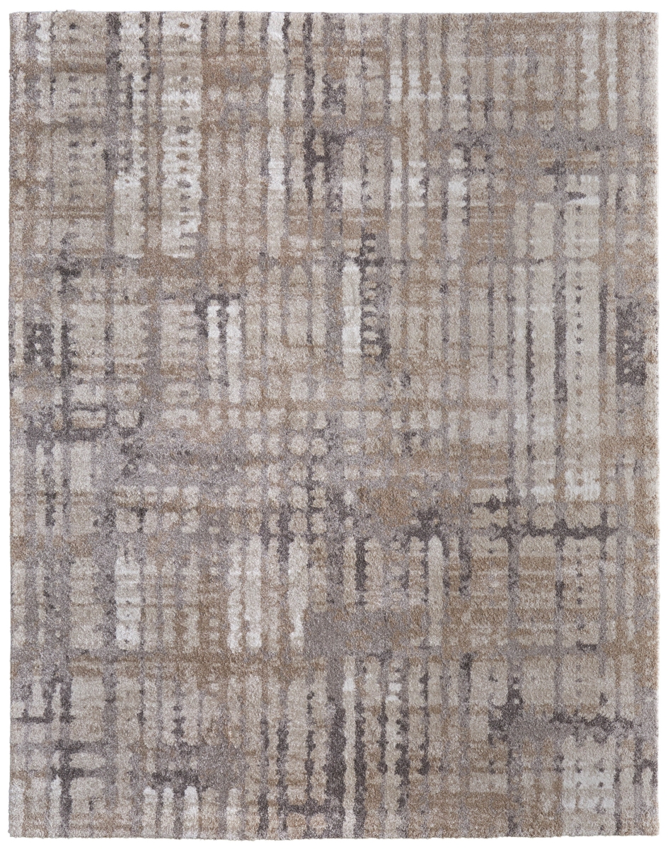 617301 2 x 3 ft. Brown, Tan & Ivory Abstract Distressed Rectangle Area Rug