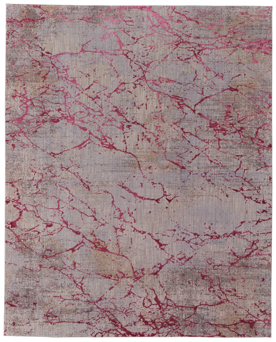616978 12 x 15 ft. Pink, Gray & Taupe Abstract Rectangle Area Rug