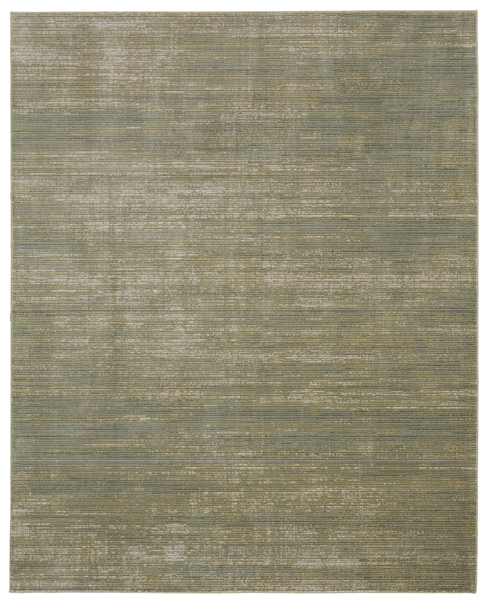 617092 5 x 8 ft. Green & Tan Rectangle Area Rug