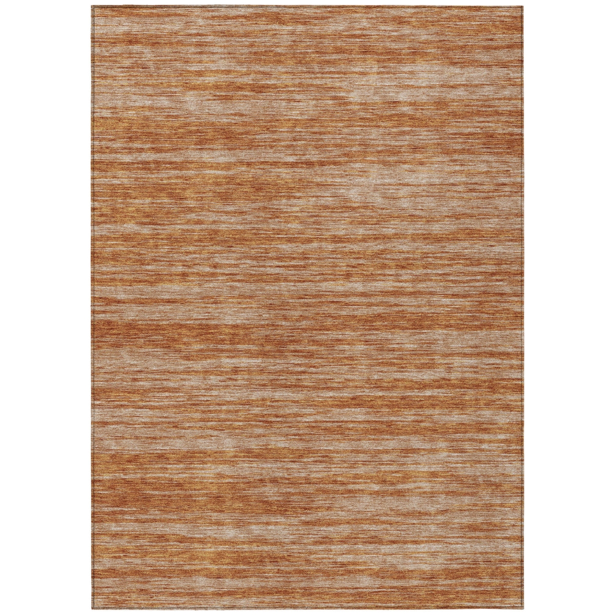613085 3 x 5 ft. Copper & Rust Abstract Washable Indoor & Outdoor Rectangle Area Rug