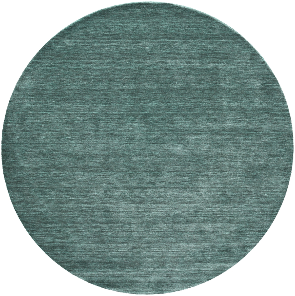616915 10 ft. Green & White Hand Woven Round Rug