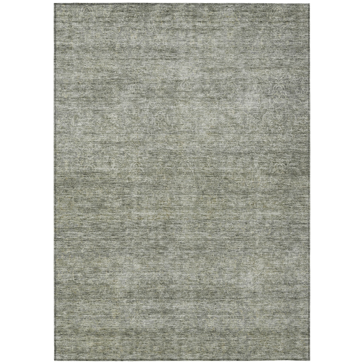 605561 5 x 8 ft. Sage & Ivory Abstract Washable Indoor & Outdoor Rectangle Area Rug