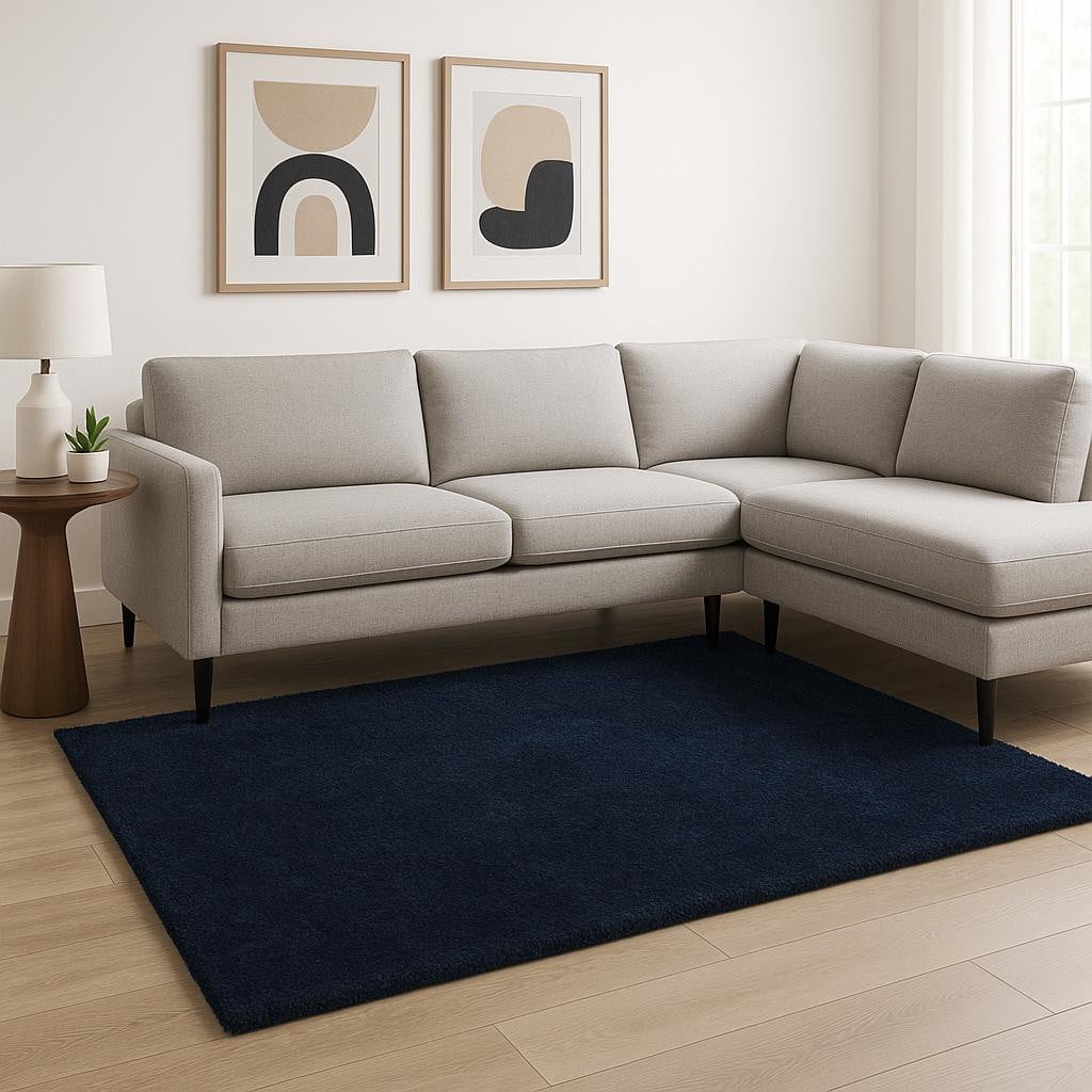 533577 8 x 10 ft. Navy Blue Shag Rectangle Area Rug