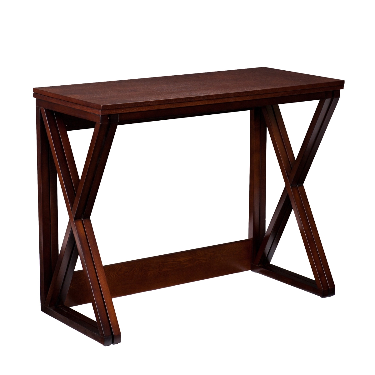 402573 46 in. Brown Solid Wood A Frame Console Table