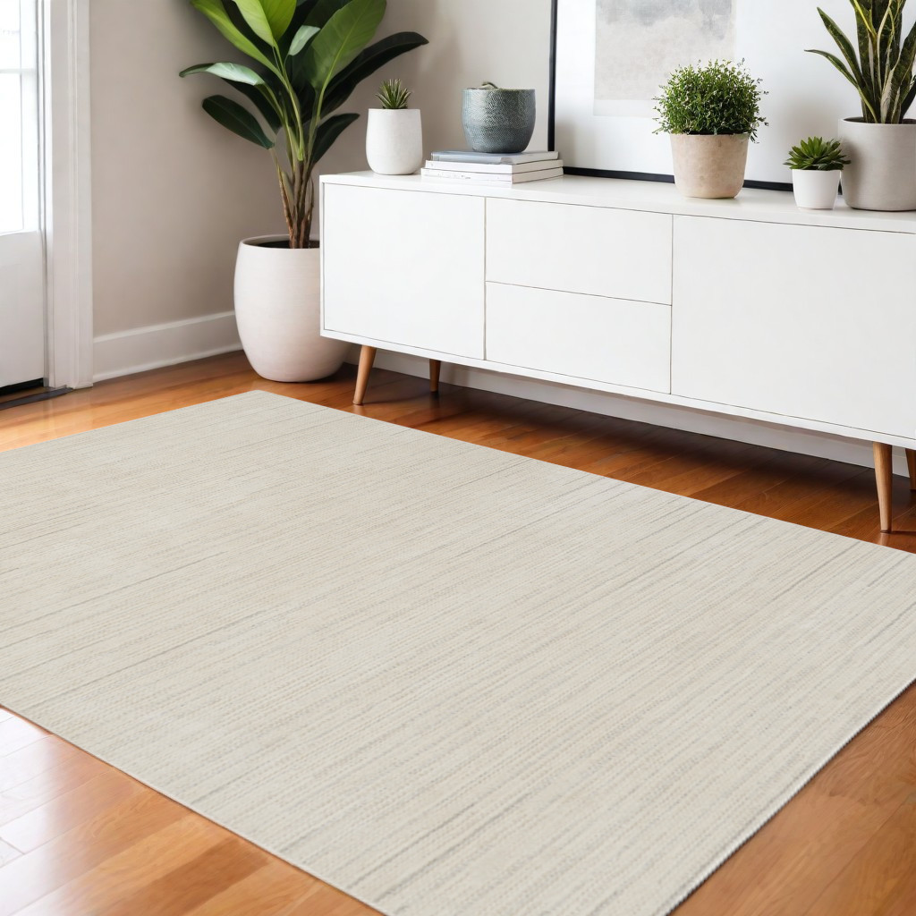 533397 4 x 6 ft. Gray & Ivory Abstract Rectangle Area Rug
