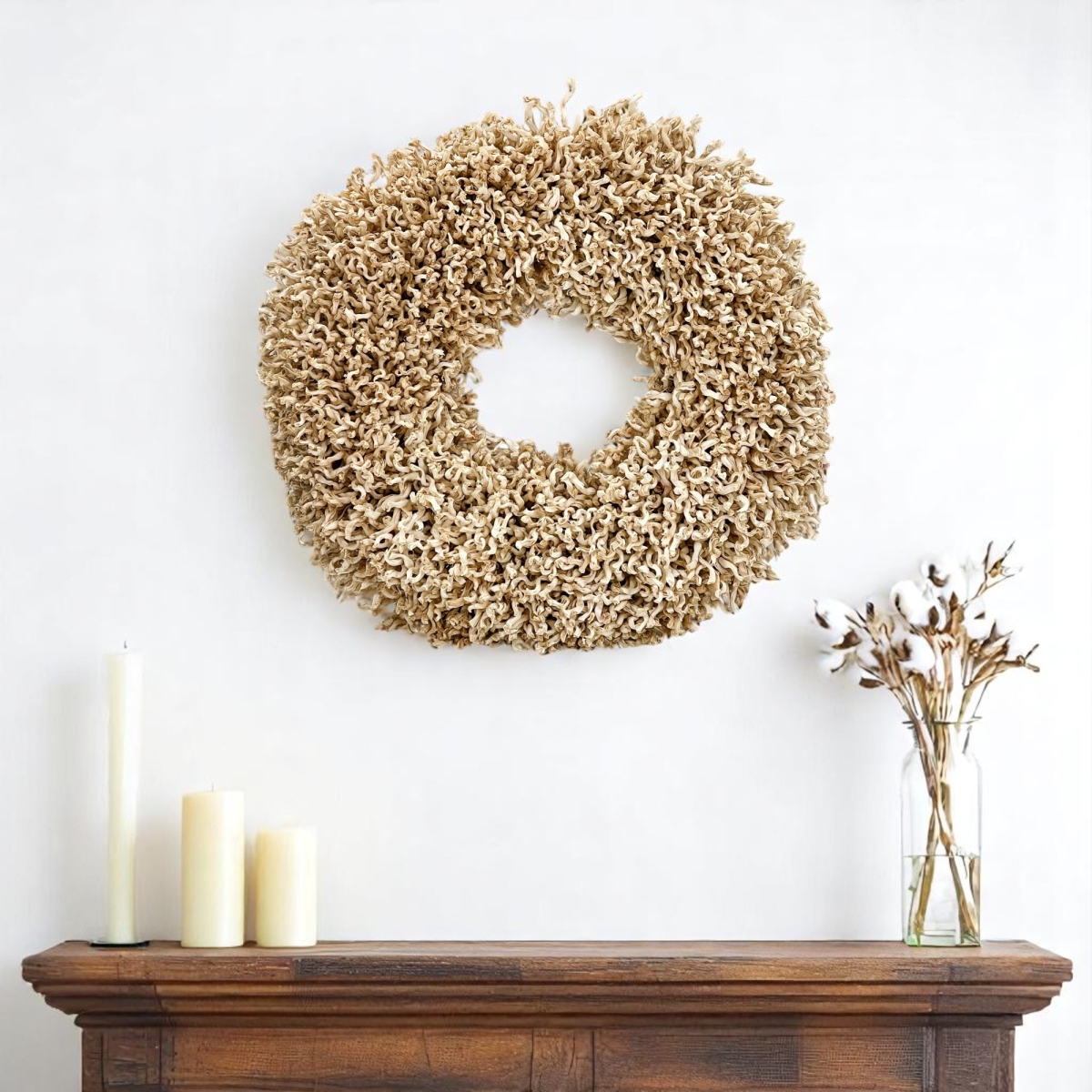 526883 23 in. Natural Maize Dried Wreath