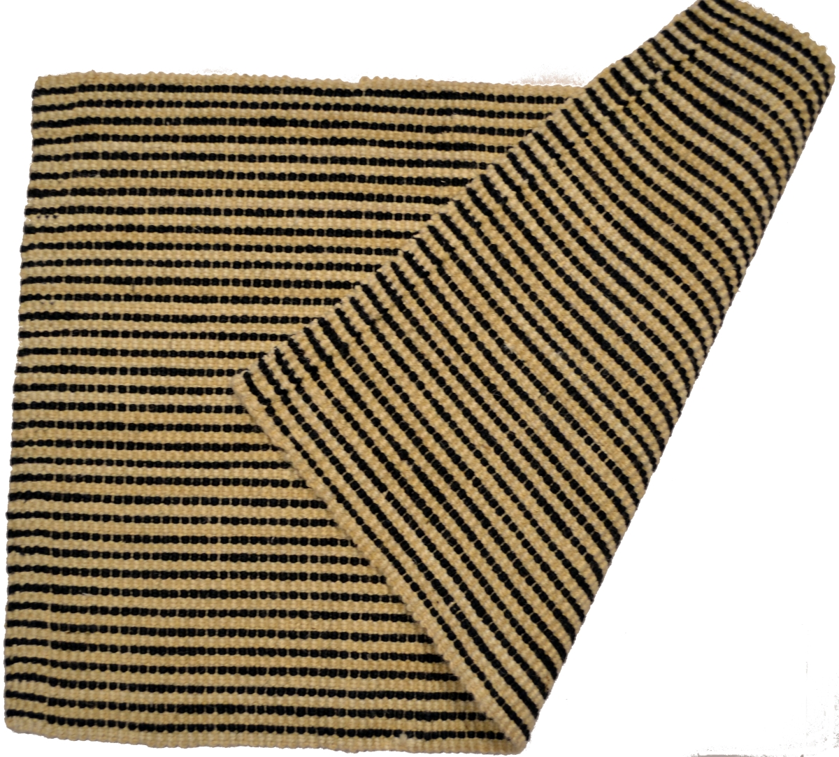 642833 2 x 3 ft. Black & Brown Jute Striped Hand Woven Rectangle Area Rug