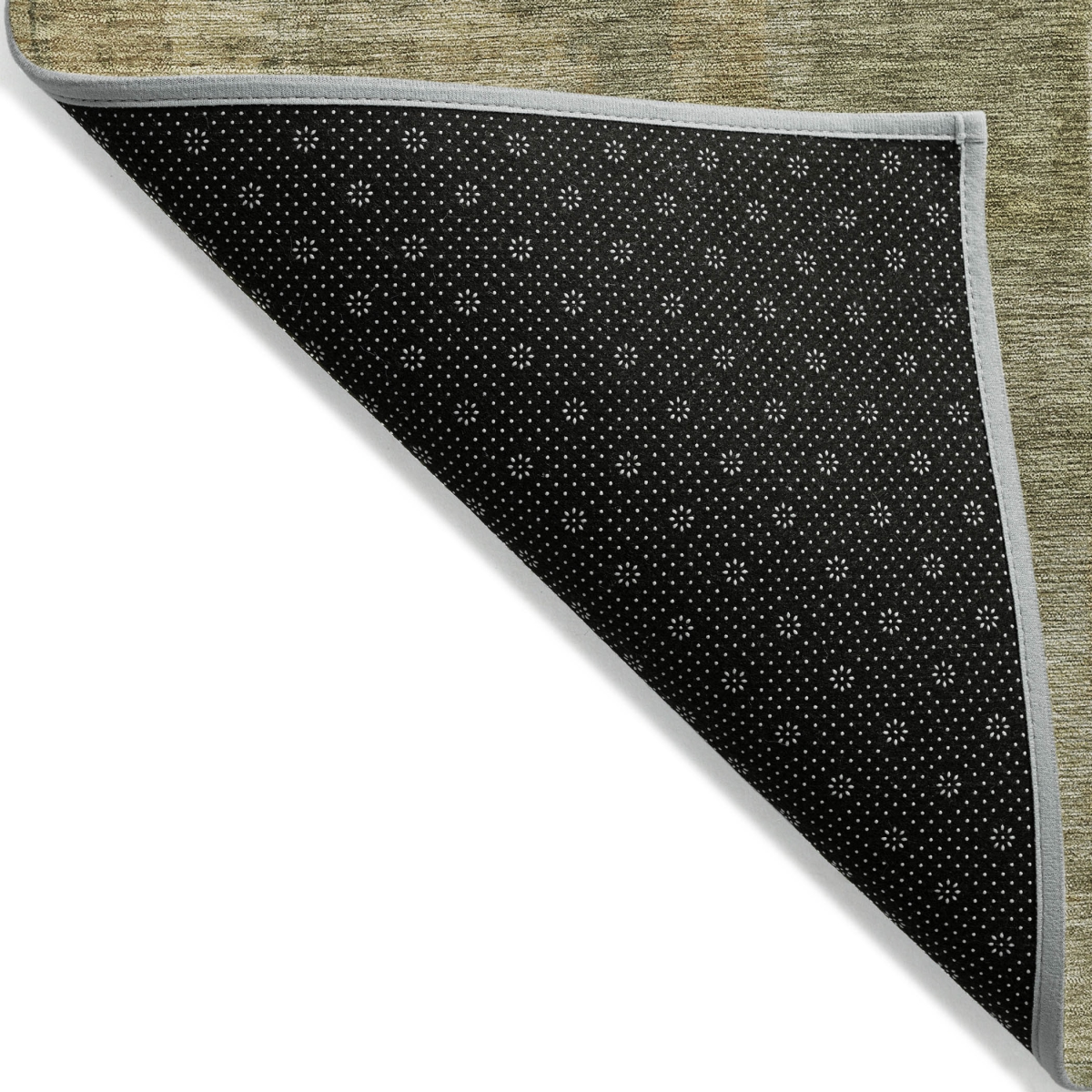 630780 8 x 10 ft. Khaki Beige & Wheat Abstract Washable Indoor & Outdoor Rectangle Area Rug
