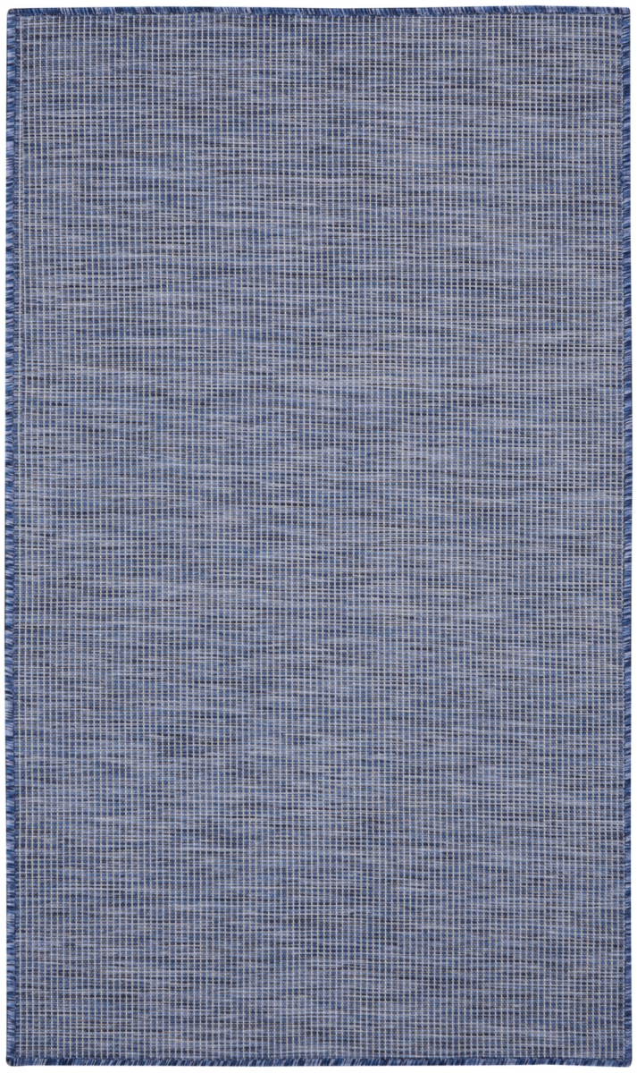 556228 3 x 5 ft. Navy Blue & Ivory Indoor & Outdoor Rectangle Area Rug