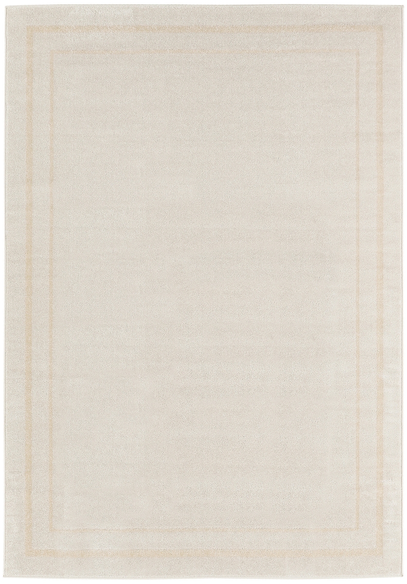 572650 5 x 7 ft. Ivory & Gold Indoor & Outdoor Rectangle Area Rug