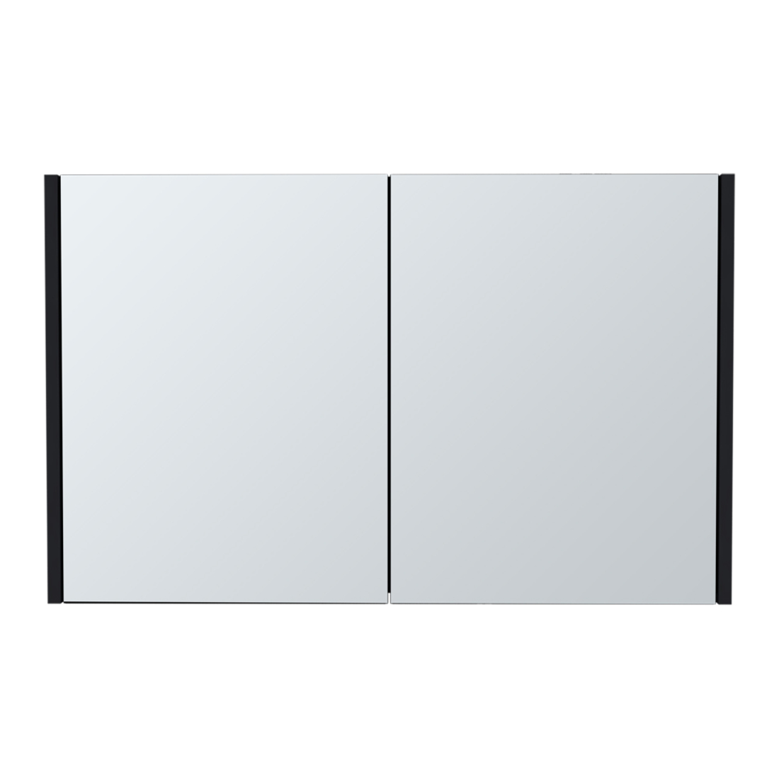 571358 32 in. Black Wood Floating Bathroom Vanity