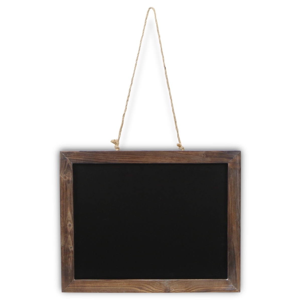 Rustic Brown Wood Hanging Chalkboard - 15 x 19 in. - Handmade - Distressed Finish