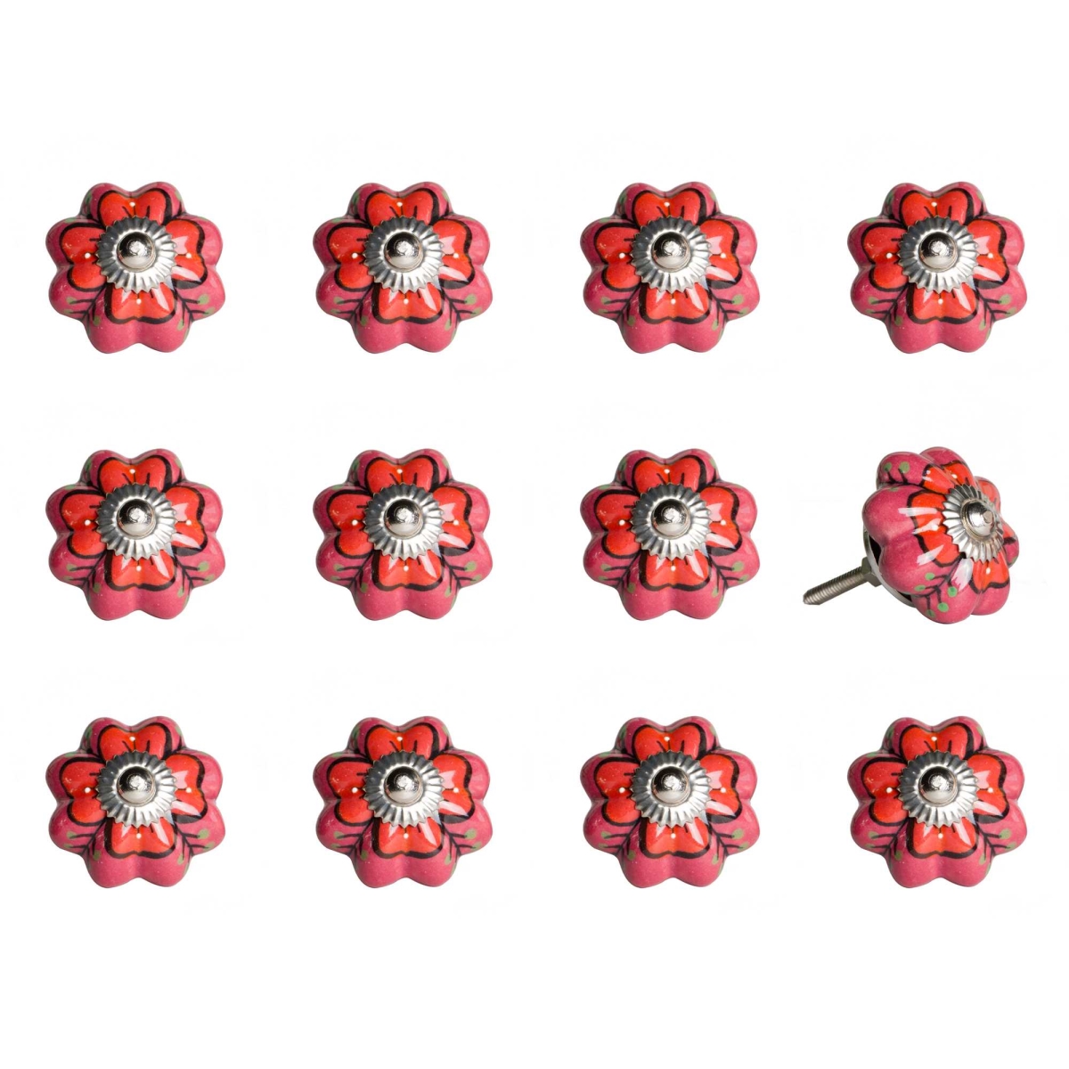 KI1202 Knob It - Pink, Red & Green - Pack of 12
