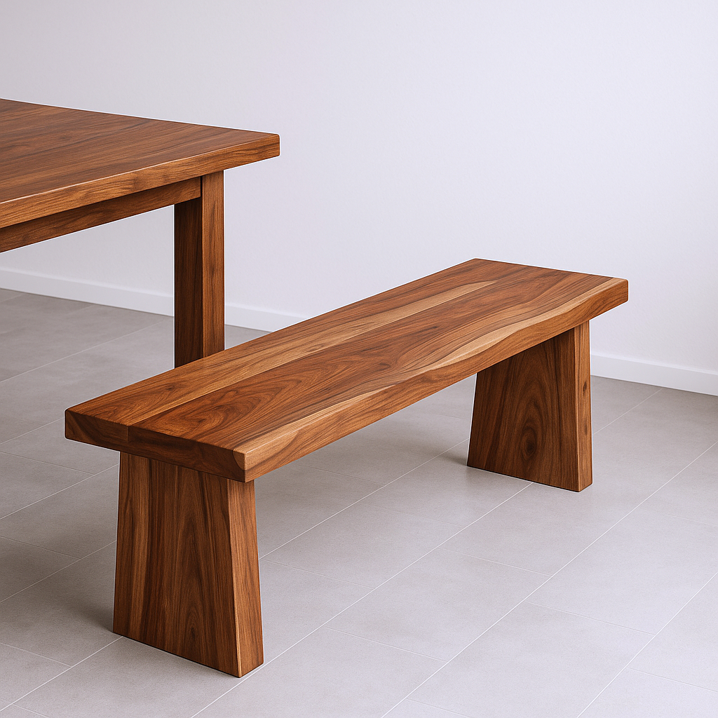 565288 18 x 75 x 18 in. Brown Solid Wood Live Edge Dining Bench