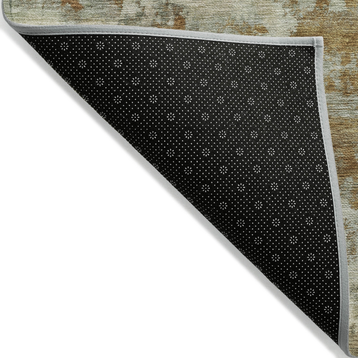 630715 9 x 12 ft. Terra Cotta & Beige Abstract Washable Indoor & Outdoor Rectangle Area Rug