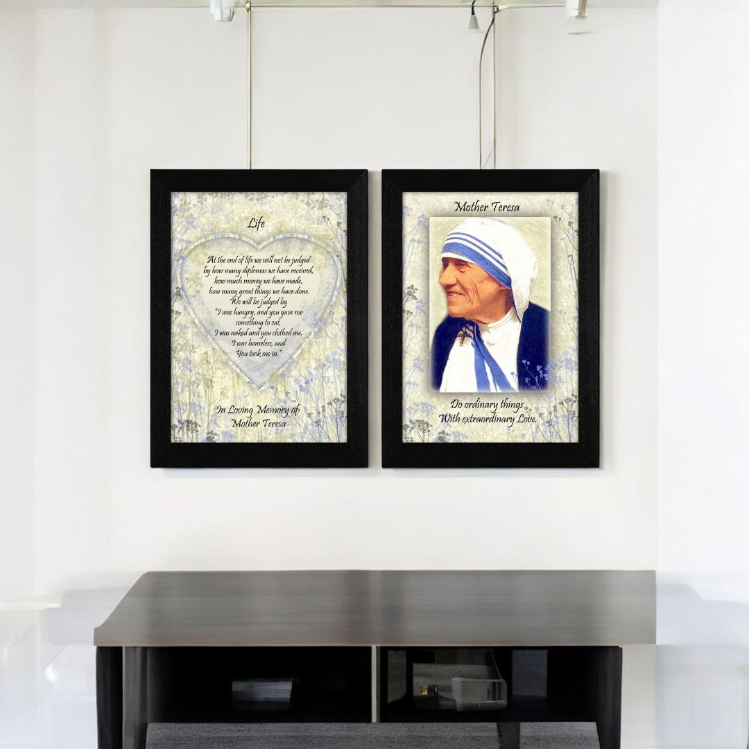 405832 14 x 10 x 1 in. Rectangle Paper Wall Art - Set of 2