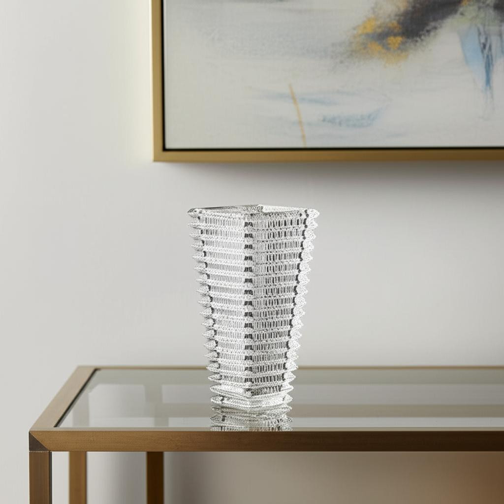574238 11 in. Clear Glass Table Vase