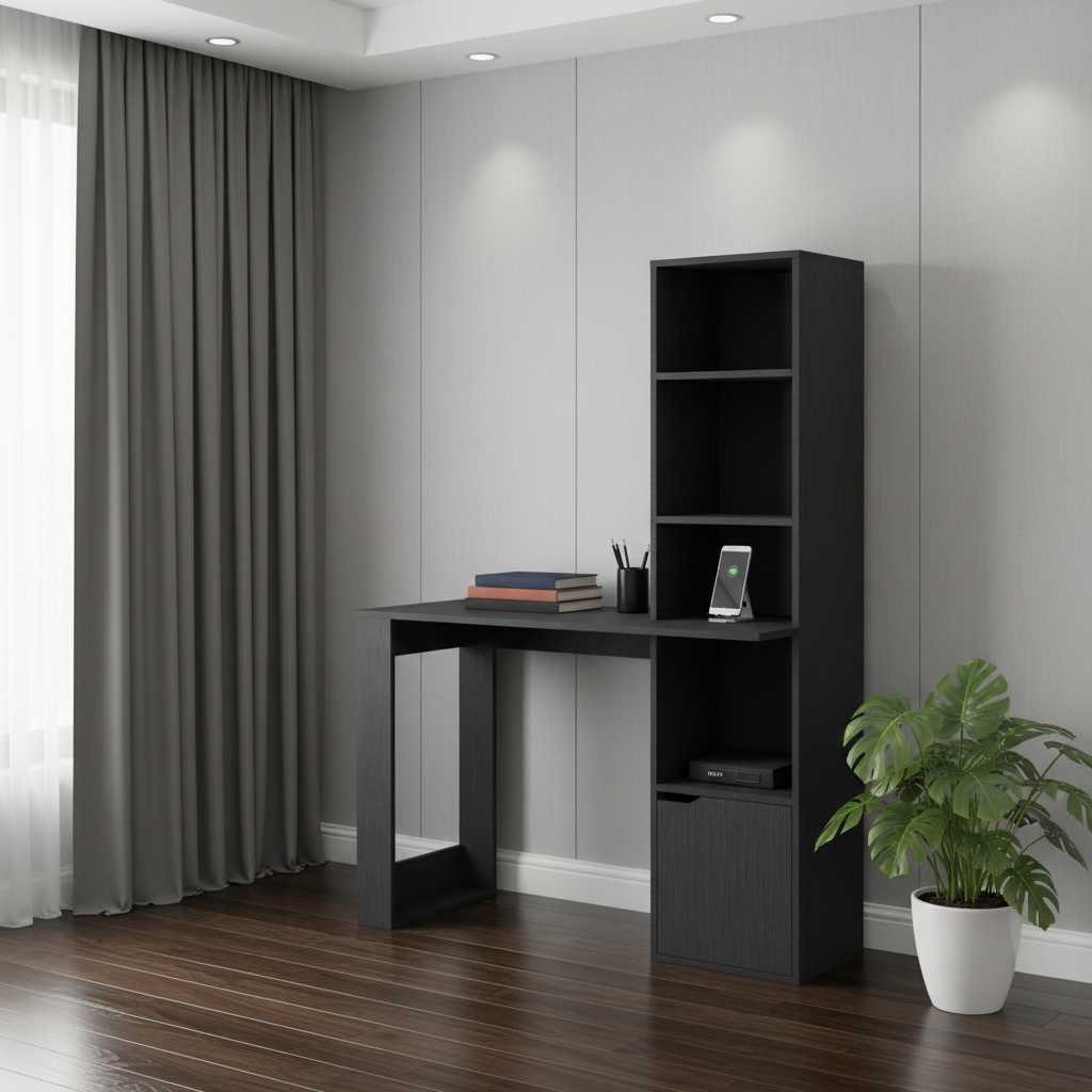 535153 39 in. Black Computer Desk