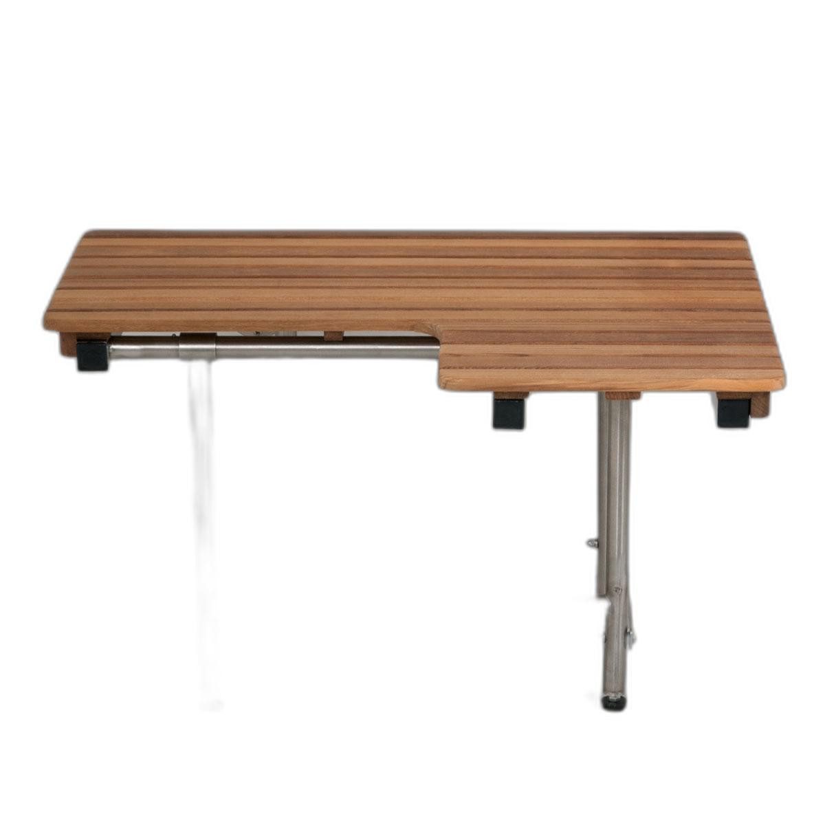 549361 18 x 34 x 22.5 in. Brown Teak Rectangular Shower Bench