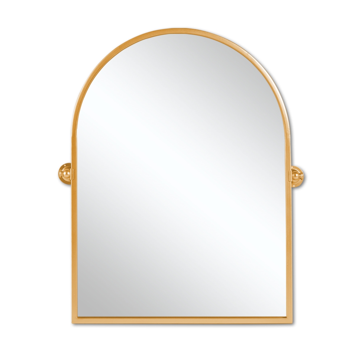 565106 36 in. Gold Metal Arch Framed Accent Mirror
